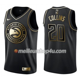 Maillot Basket Homme Atlanta Hawks John Collins 20 Nike Noir Gold Edition Swingman